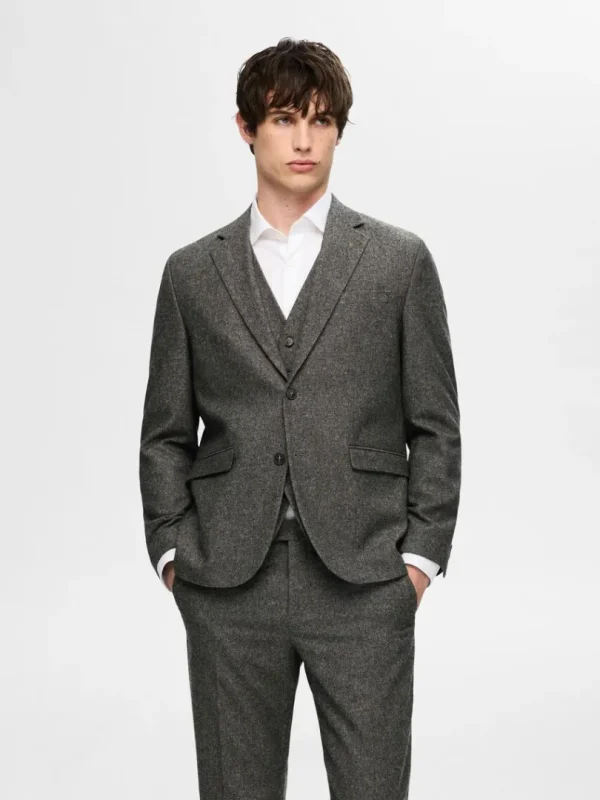 Jakkesæt & Blazers>SELECTED REGULAR FIT BLAZER Grey