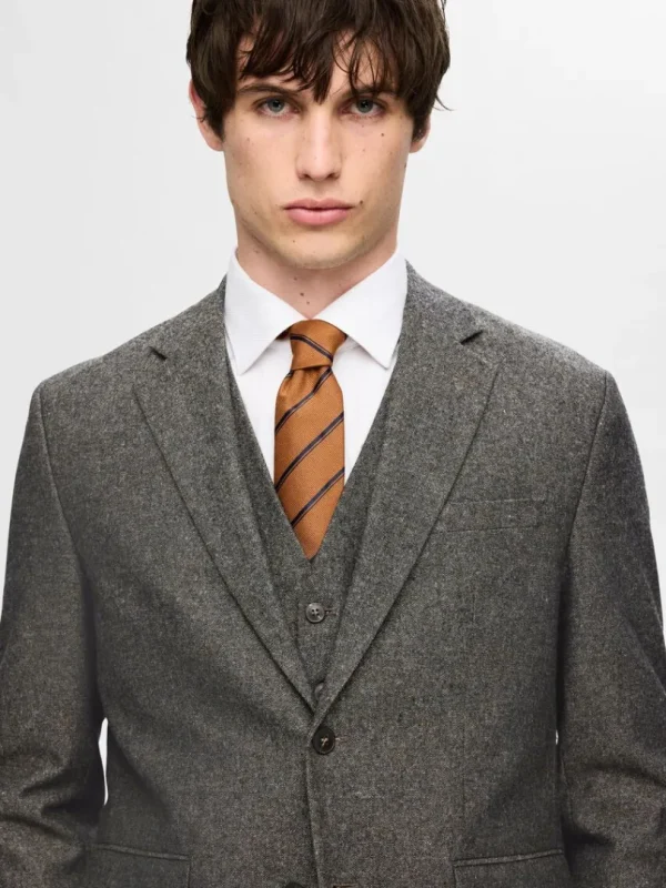 Jakkesæt & Blazers>SELECTED REGULAR FIT BLAZER Grey