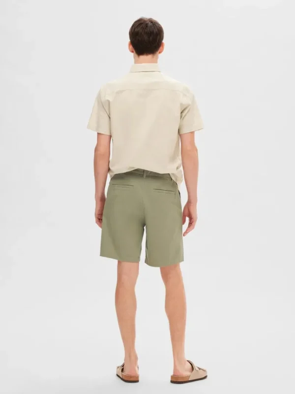 Shorts>SELECTED REGULAR FIT FLEX SHORTS Green