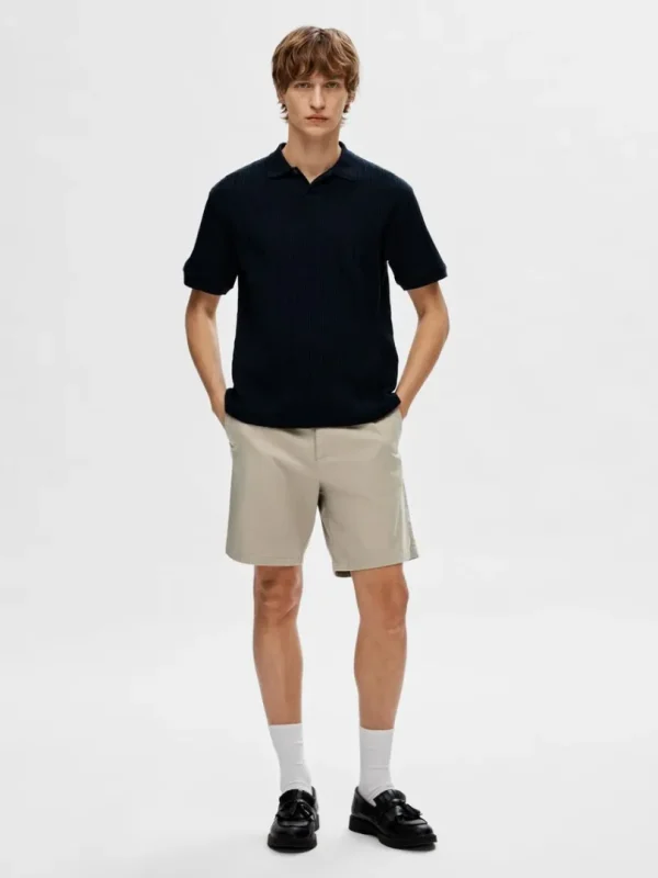 Shorts>SELECTED REGULAR FIT FLEX SHORTS Beige