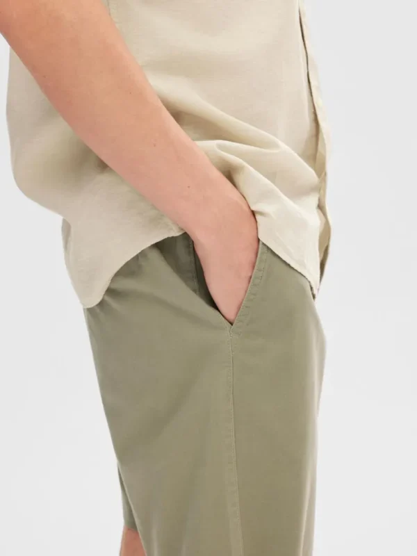 Shorts>SELECTED REGULAR FIT FLEX SHORTS Green