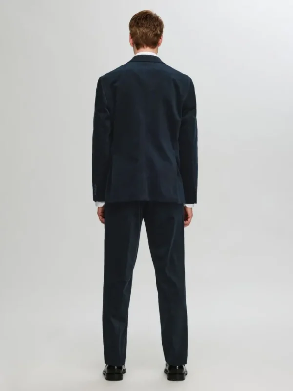 Jakkesæt & Blazers>SELECTED REGULAR FIT FLØJL BLAZER Blue