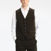 Jakkesæt & Blazers>SELECTED REGULAR FIT FLØJL VEST Brown