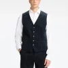 Jakkesæt & Blazers>SELECTED REGULAR FIT FLØJL VEST Blue
