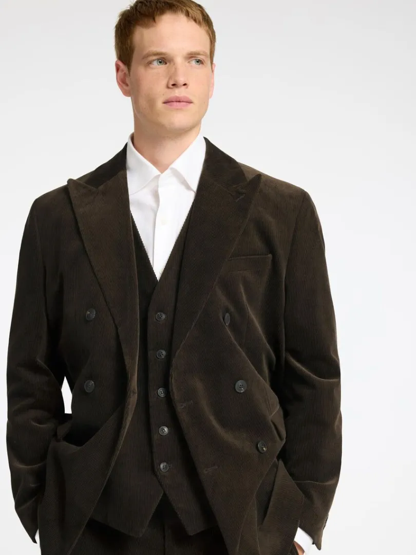 regular_fit_fljl_vest_2-1.webp Jakkesæt & Blazers>SELECTED REGULAR FIT FLØJL VEST Brown
