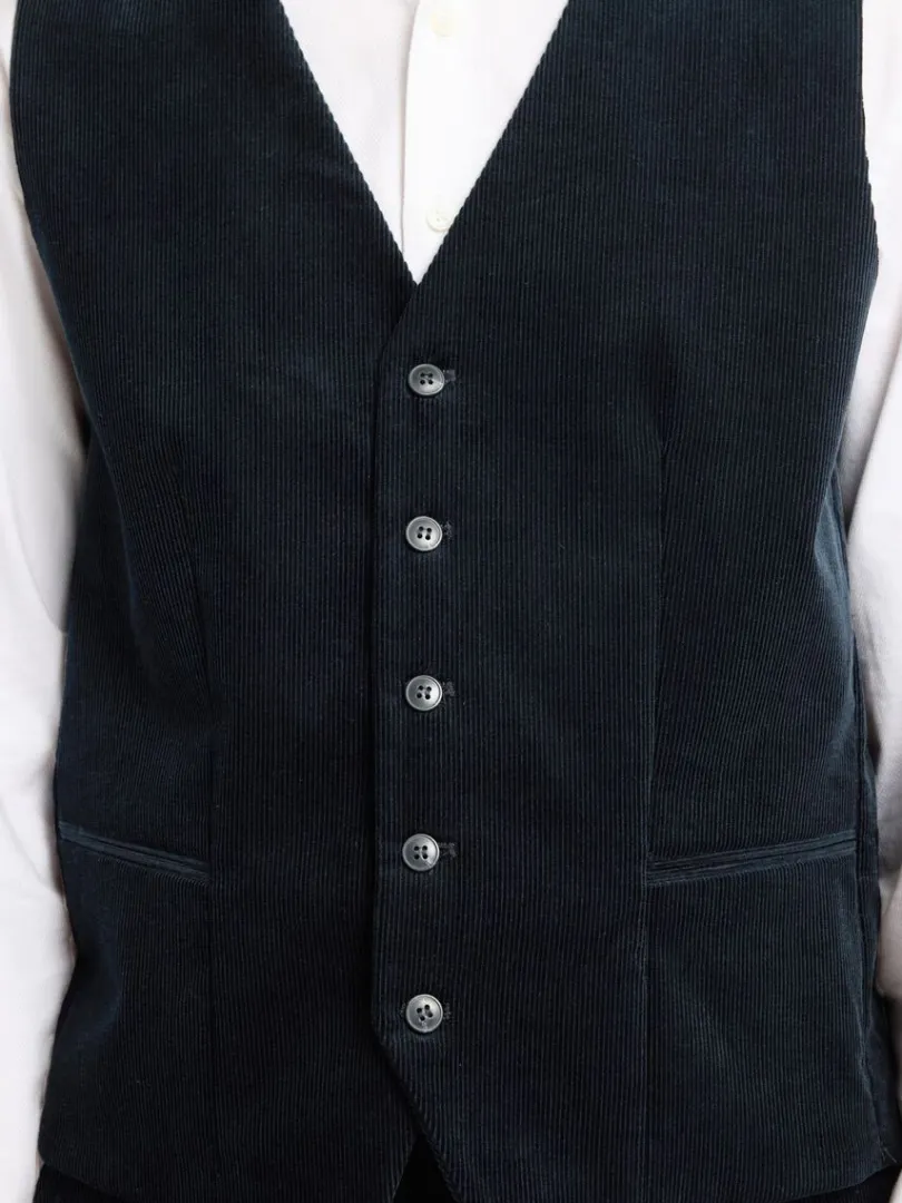regular_fit_fljl_vest_3.webp Jakkesæt & Blazers>SELECTED REGULAR FIT FLØJL VEST Blue