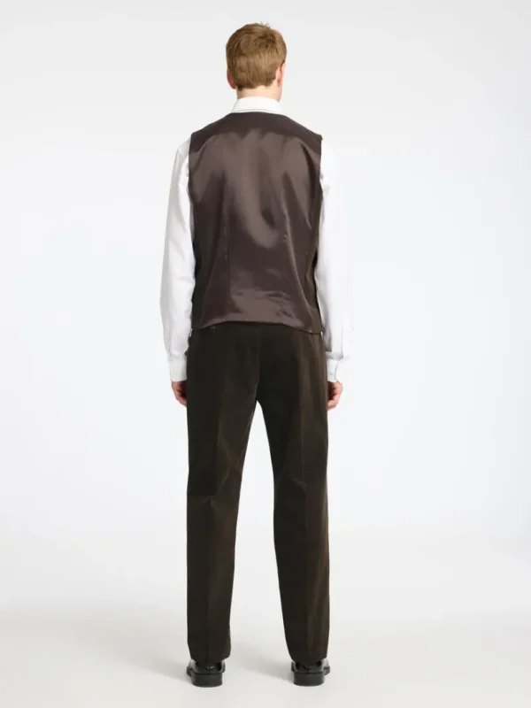 Jakkesæt & Blazers>SELECTED REGULAR FIT FLØJL VEST Brown