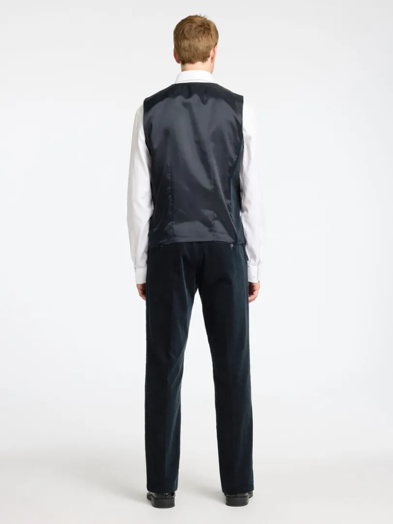 regular_fit_fljl_vest_5.webp Jakkesæt & Blazers>SELECTED REGULAR FIT FLØJL VEST Blue