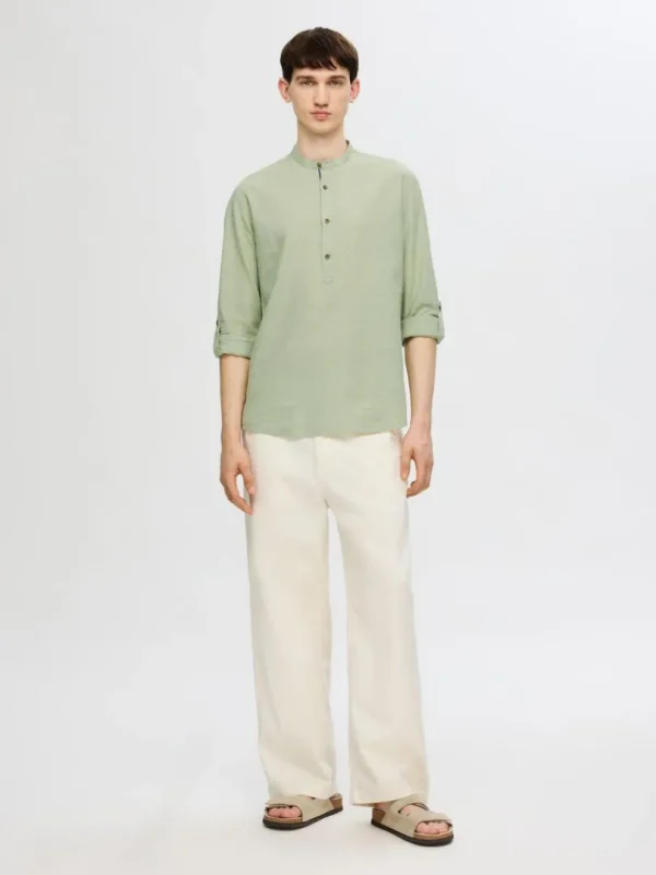 Skjorter>SELECTED REGULAR FIT LANGÆRMET SKJORTE Green
