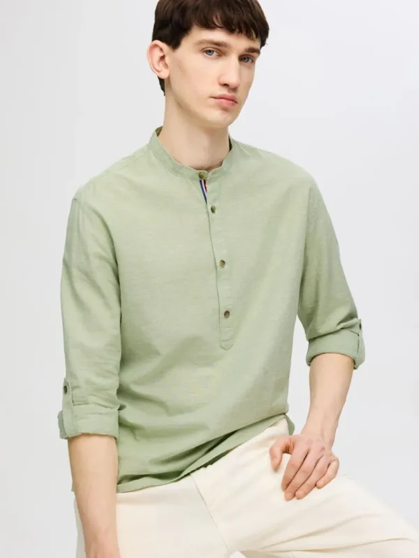 Skjorter>SELECTED REGULAR FIT LANGÆRMET SKJORTE Green