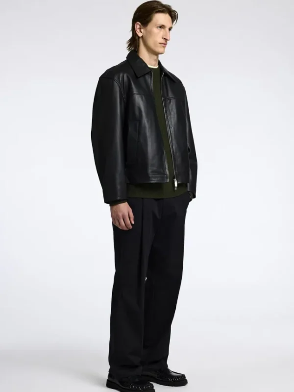 Strik>SELECTED REGULAR FIT SWEATER MED RUND HALS Green