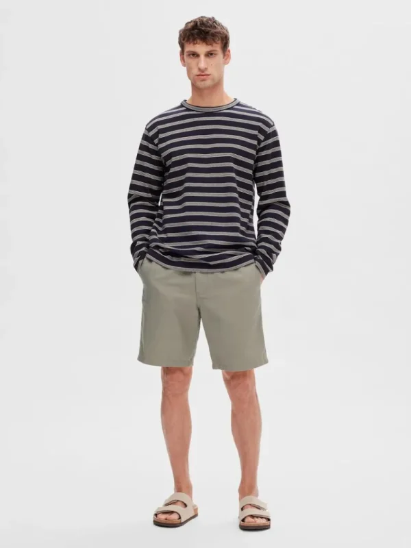Shorts>SELECTED REGULAR PASFORM SHORTS Green