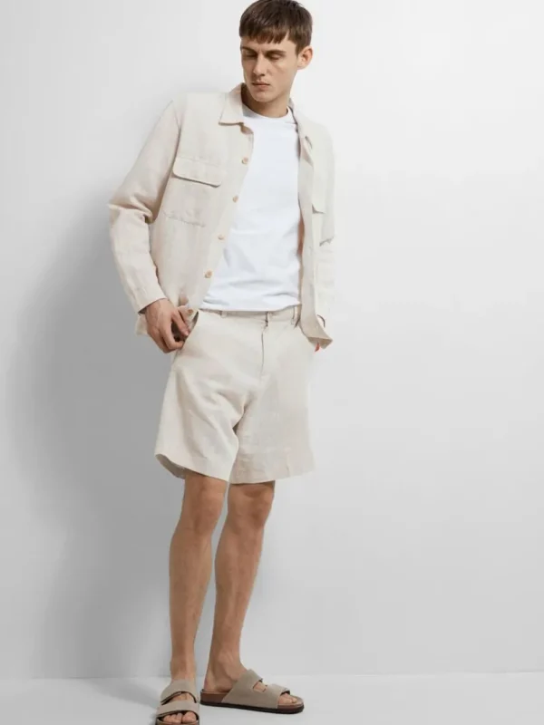 Shorts>SELECTED REGULAR PASFORM SHORTS Beige