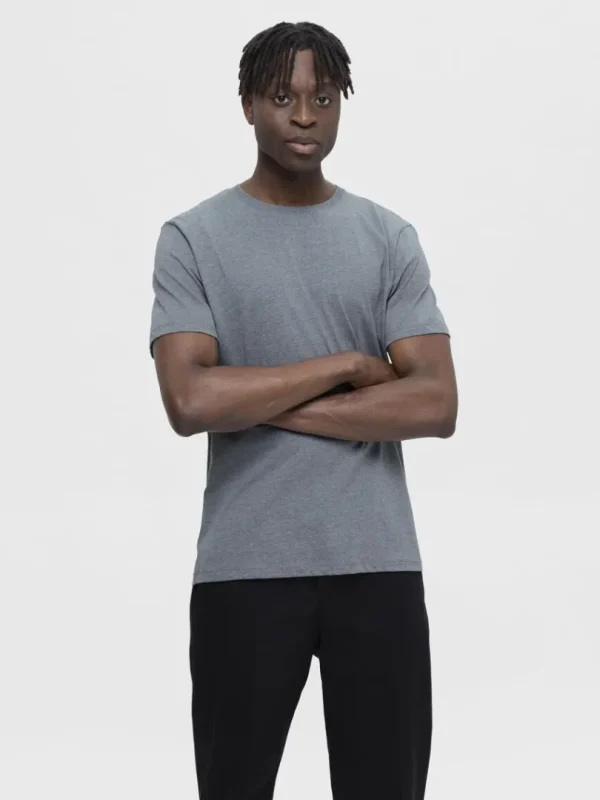 T-shirts>SELECTED REGULAR T-SHIRT Grey