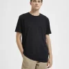 T-shirts>SELECTED REGULAR T-SHIRT Black