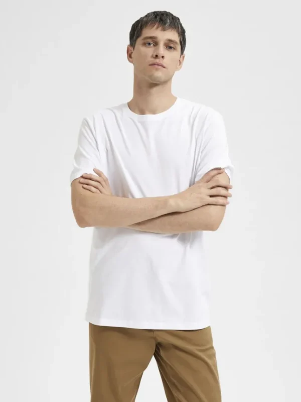 T-shirts>SELECTED REGULAR T-SHIRT White