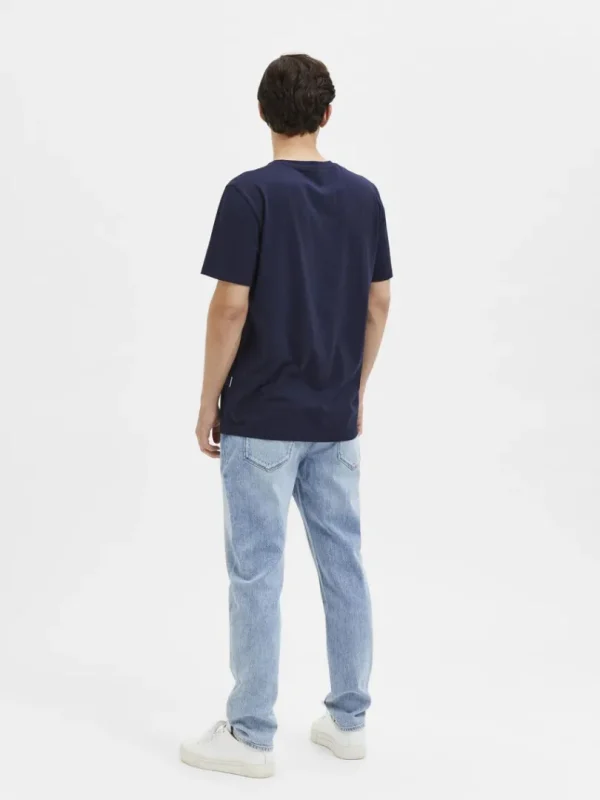 T-shirts>SELECTED REGULAR T-SHIRT Blue