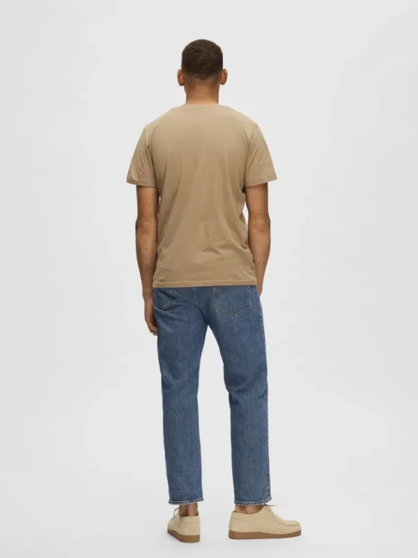 T-shirts>SELECTED REGULAR T-SHIRT Brown