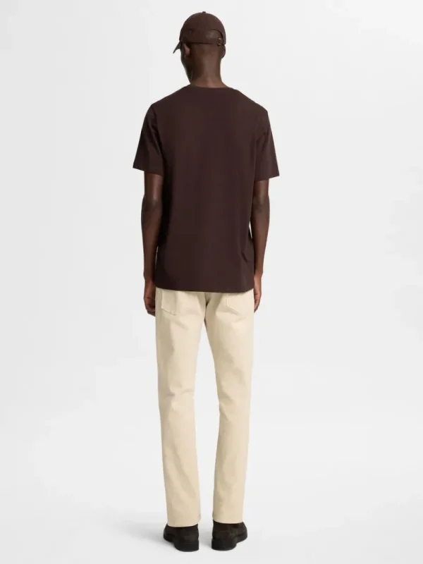 T-shirts>SELECTED REGULAR T-SHIRT Brown