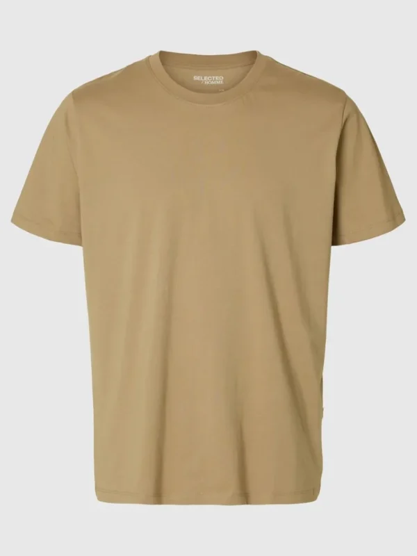 T-shirts>SELECTED REGULAR T-SHIRT Brown
