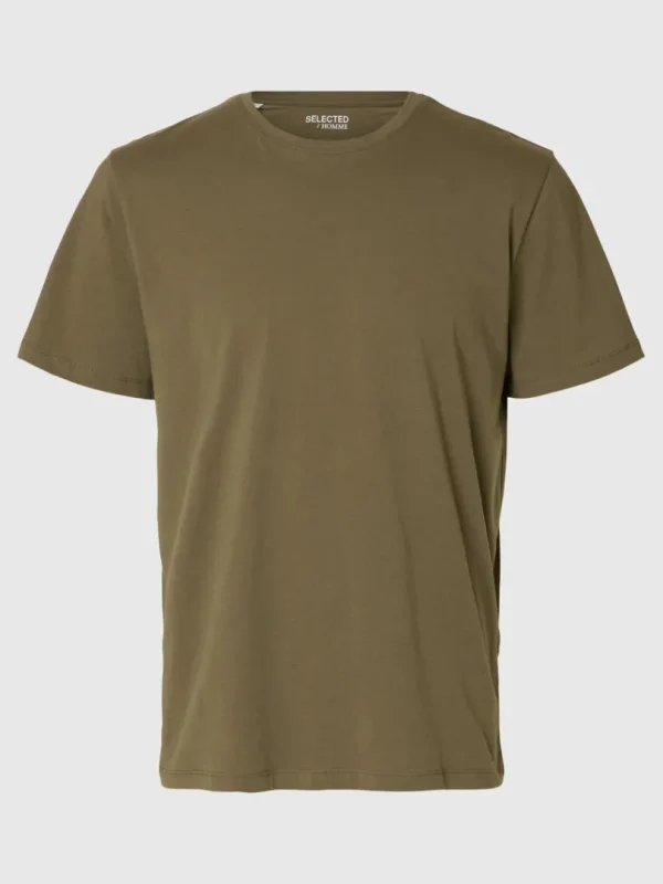 T-shirts>SELECTED REGULAR T-SHIRT Green
