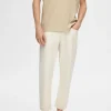 Jeans>SELECTED 180 RELAXED FIT CROPPED JEANS Beige
