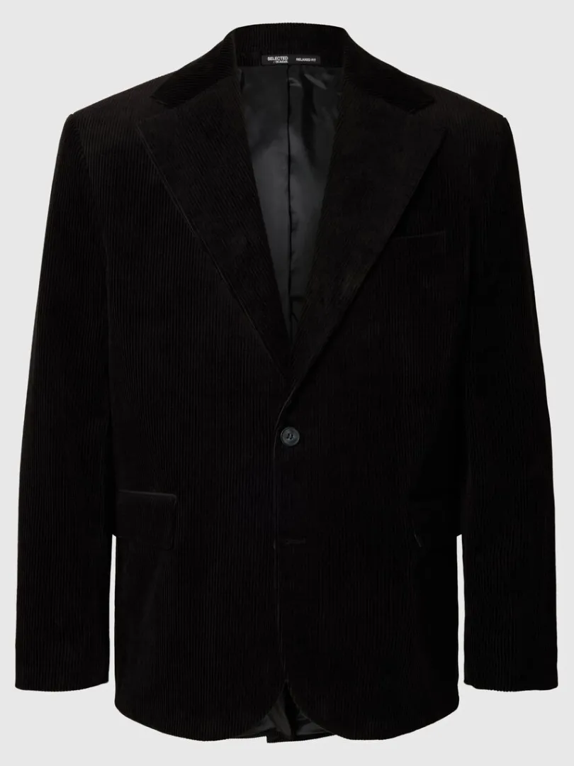 relaxed_fit_fljl_blazer_0.webp Jakkesæt & Blazers>SELECTED RELAXED FIT FLØJL BLAZER Black