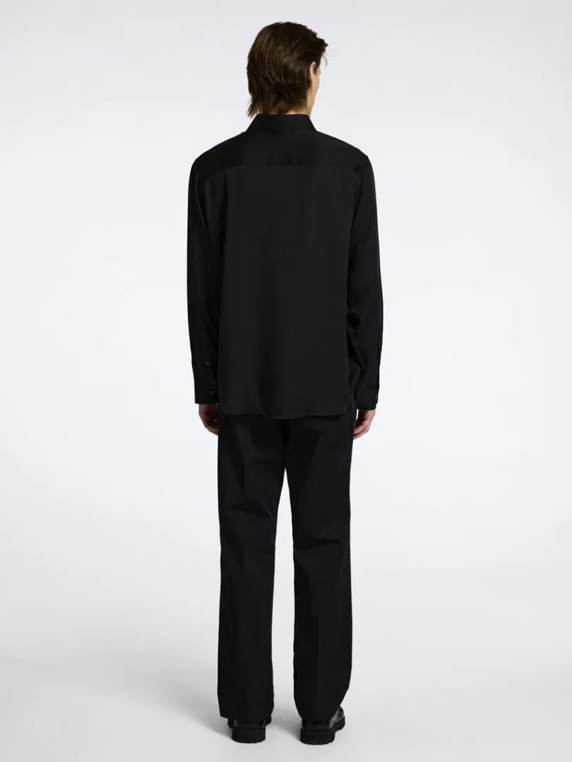 relaxed_fit_satinskjorte_1-1.webp Skjorter>SELECTED RELAXED FIT SATINSKJORTE Black