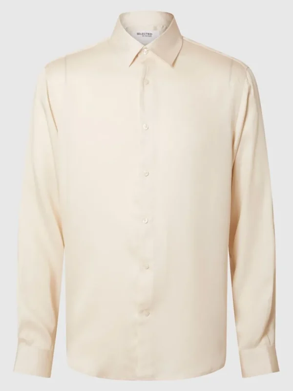 Skjorter>SELECTED RELAXED FIT SATINSKJORTE Beige