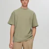 T-shirts>SELECTED RELAXED FIT VAFLET T-SHIRT Green