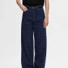 Jeans>SELECTED RHINSTEN WIDE FIT JEANS Blue