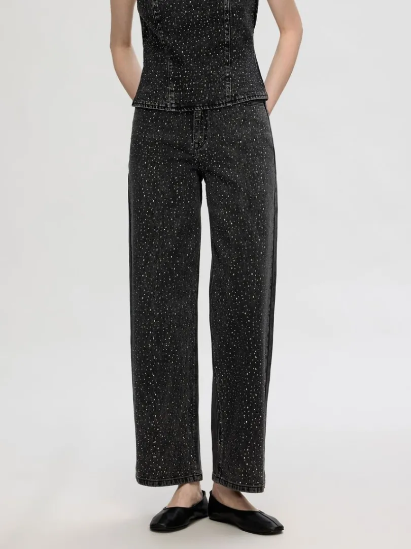 rhinsten_wide_fit_jeans_0.webp Jeans>SELECTED RHINSTEN WIDE FIT JEANS Black