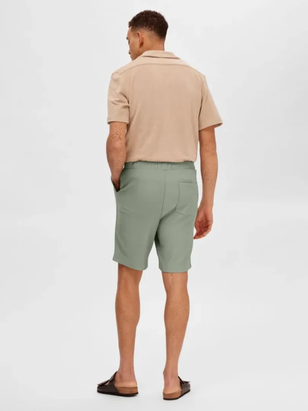 Shorts>SELECTED RIBBEDE SHORTS Green
