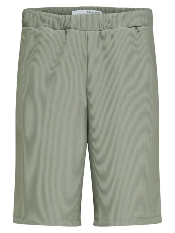 Shorts>SELECTED RIBBEDE SHORTS Green