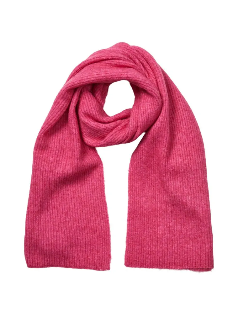 ribbet_halstrklde_0-12.webp Accessories>SELECTED RIBBET HALSTØRKLÆDE Pink