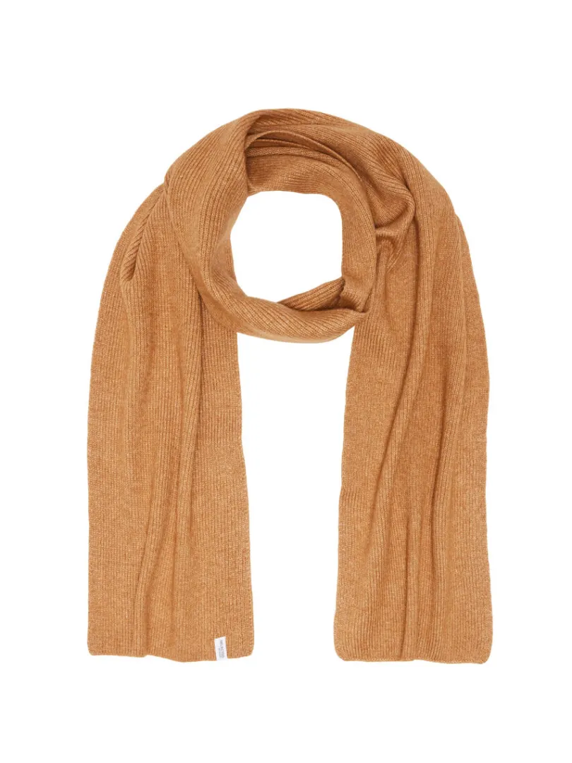 ribbet_halstrklde_0-17.webp Accessories>SELECTED RIBBET HALSTØRKLÆDE Brown