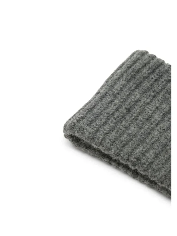 Accessories>SELECTED RIBBET STRIKKET PANDEBÅND Grey