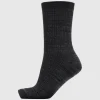 Accessories>SELECTED RIBBET STRØMPER Grey