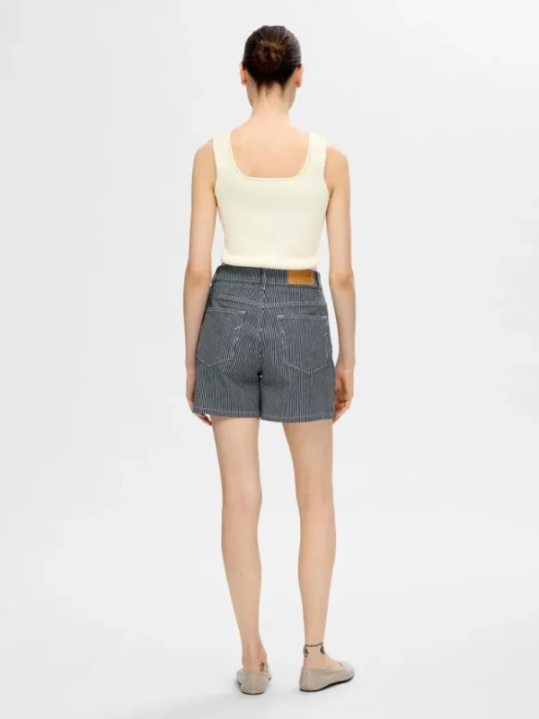 Toppe Og Bluser>SELECTED RIBBET TANKTOP Beige