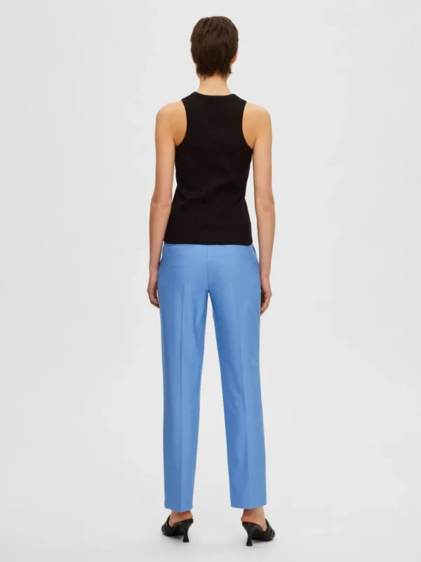 T-shirts | Toppe Og Bluser>SELECTED RIBBET TANKTOP Black