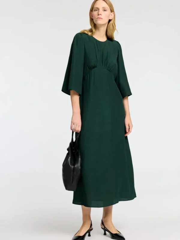 Kjoler>SELECTED 3/4-ÆRME MAXIKJOLE Green