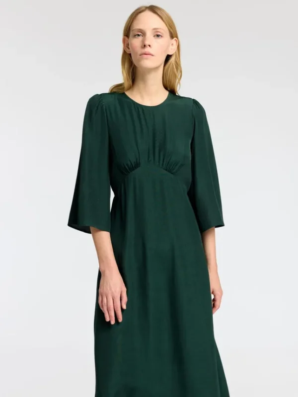 Kjoler>SELECTED 3/4-ÆRME MAXIKJOLE Green