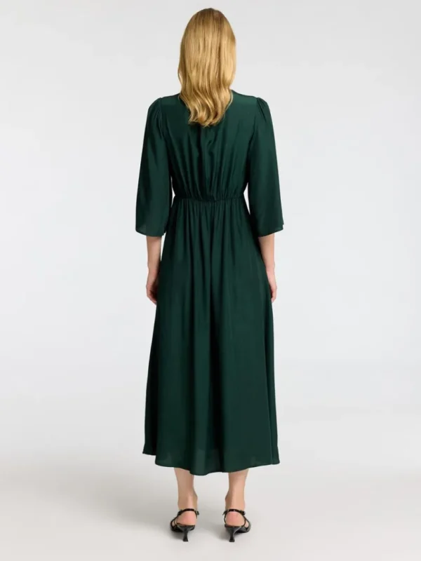 Kjoler>SELECTED 3/4-ÆRME MAXIKJOLE Green