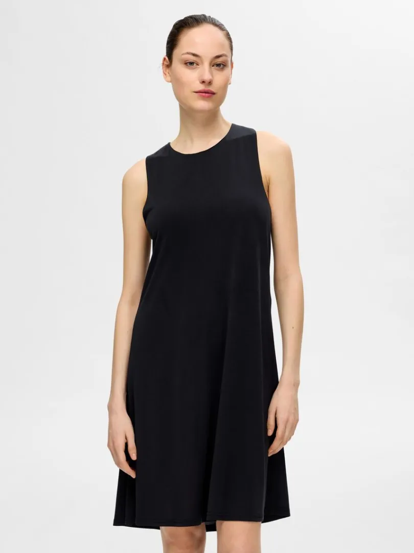 rmels_kort_kjole_0.webp Kjoler>SELECTED ÆRMELØS KORT KJOLE Black