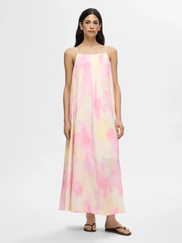 Kjoler>SELECTED ÆRMELØS MAXIKJOLE Pink