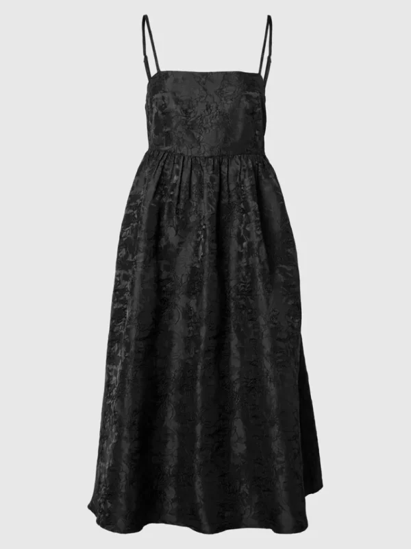 Kjoler>SELECTED ÆRMELØS MIDIKJOLE Black