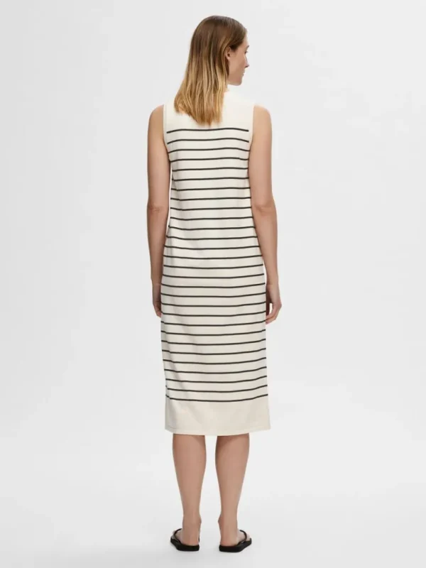 Kjoler | Strik>SELECTED ÆRMELØS STRIK MAXIKJOLE Beige