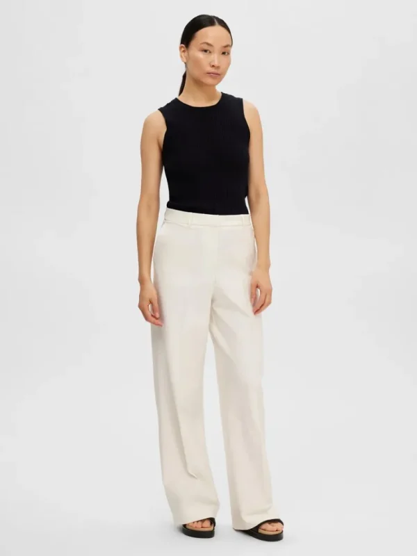 Toppe Og Bluser | Strik>SELECTED ÆRMELØS STRIKKET TOP Black