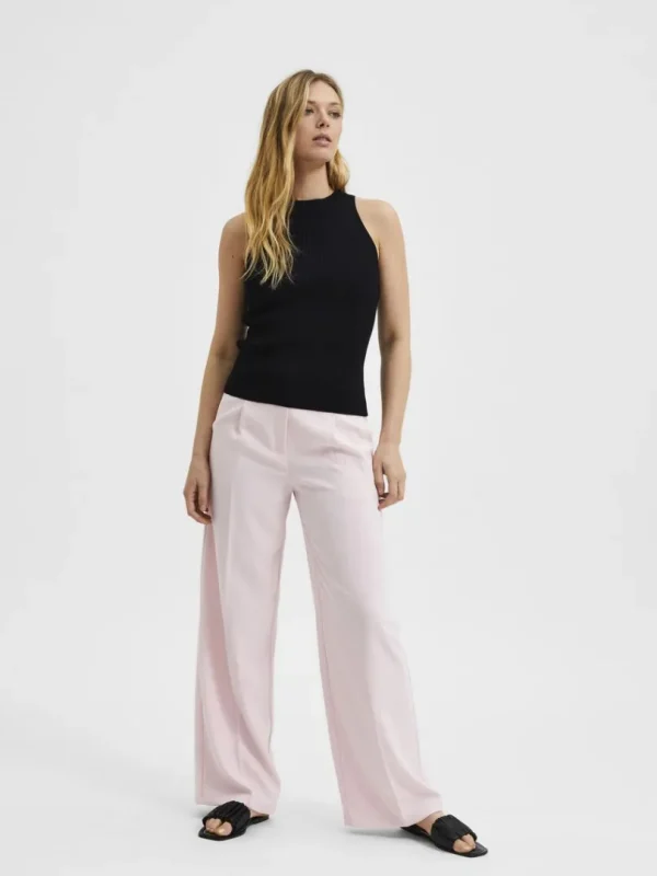 Toppe Og Bluser | Strik>SELECTED ÆRMELØS STRIKKET TOP Black
