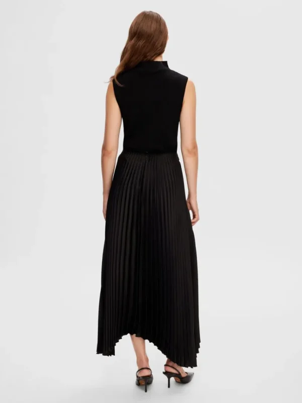 Strik>SELECTED ÆRMELØS STRIKKET TOP Black